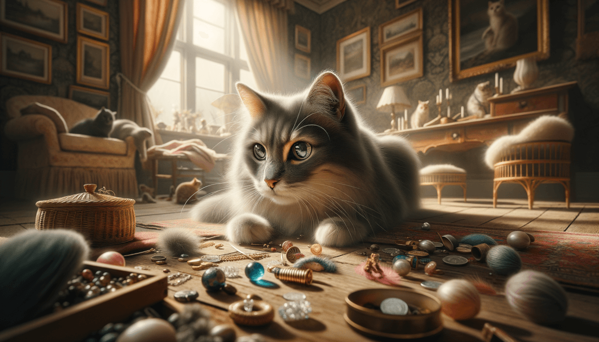 Feline frolics wild, Pouncing, playing in the sun, Whiskers twitch with joy