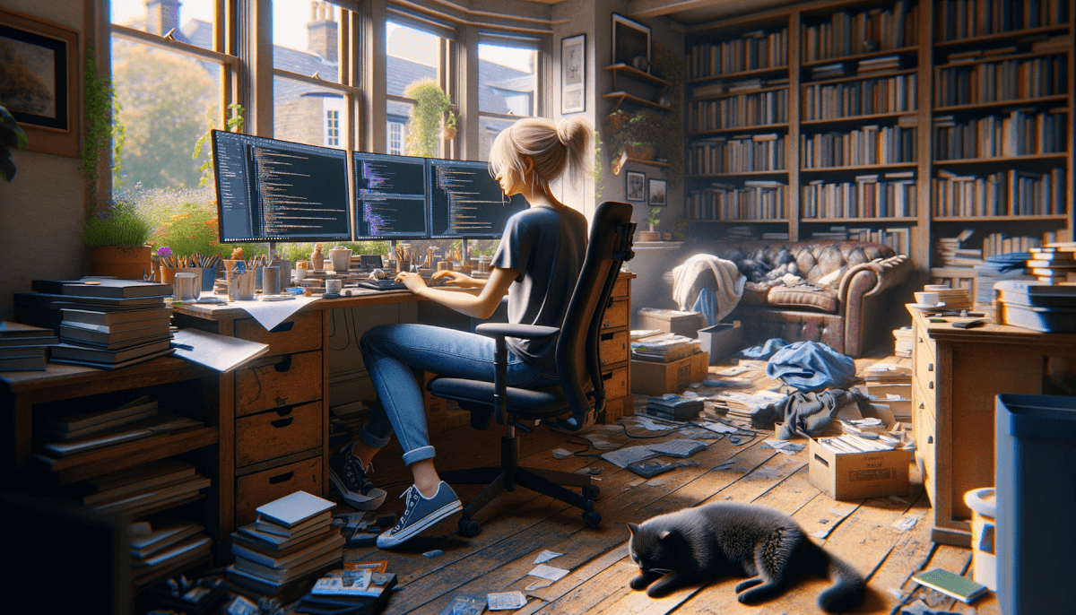 Coder's fingers dance, Across the keyboard with grace, Creating magic
